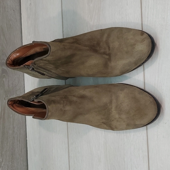 Sam Edelman Petty Green Womens Suede Heels Boots shoes sz 8 - Picture 3 of 13